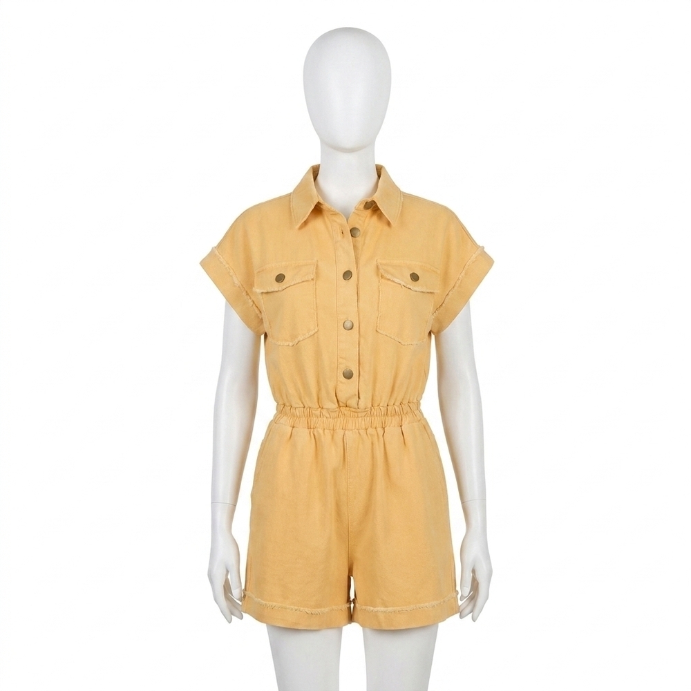 NEW SADIE & SAGE shooting star romper in mango